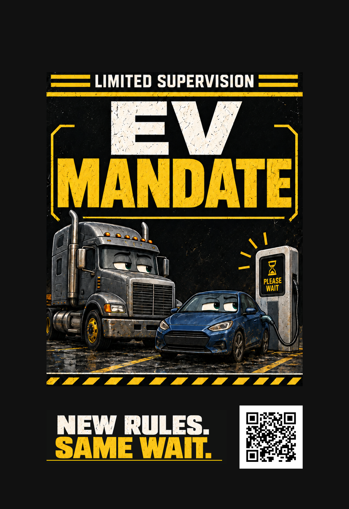 EV Mandate artwork preview, Arctic Blast scent; same design printed on both sides.