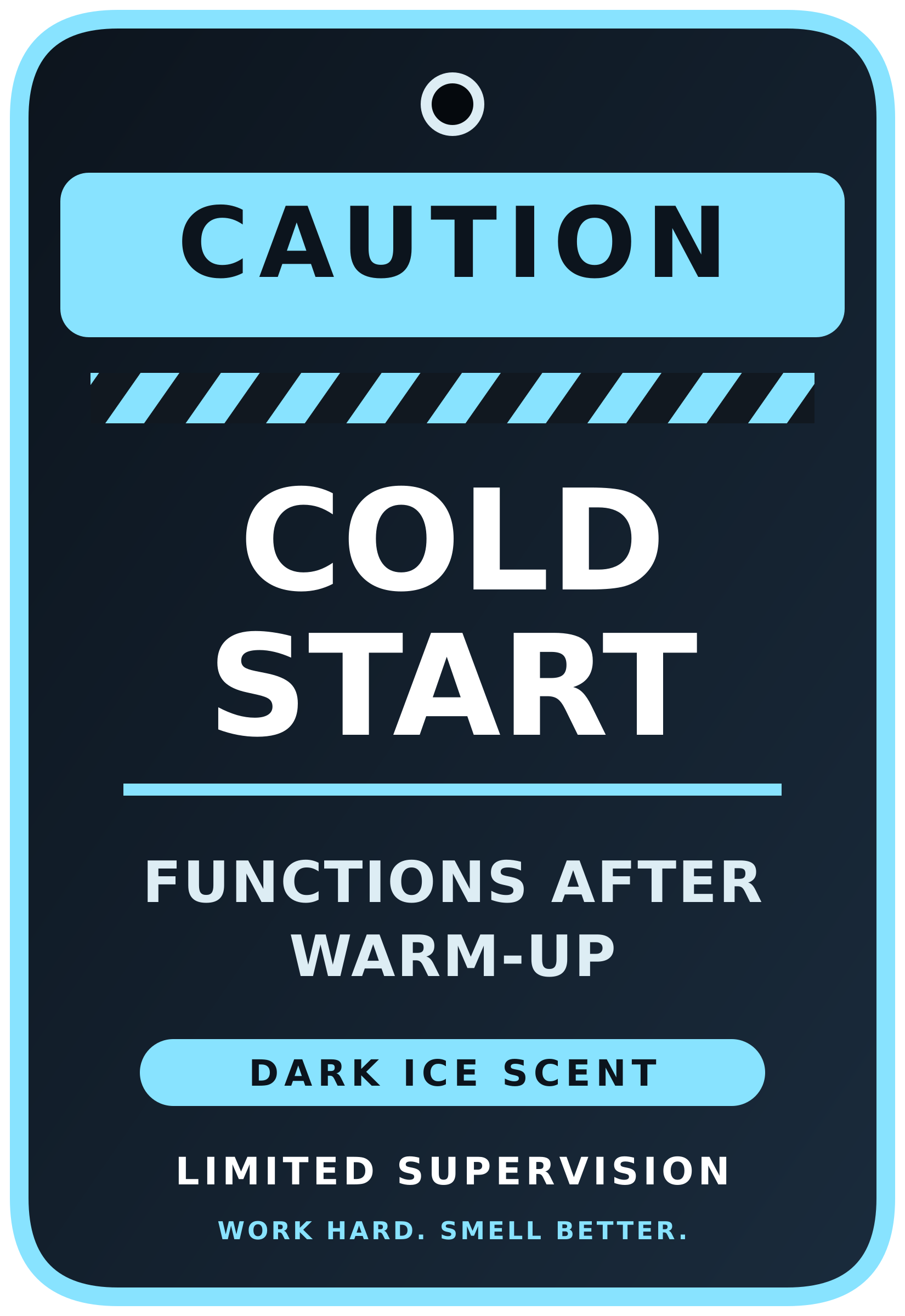 Limited Supervision Cold Start funny car air freshener design