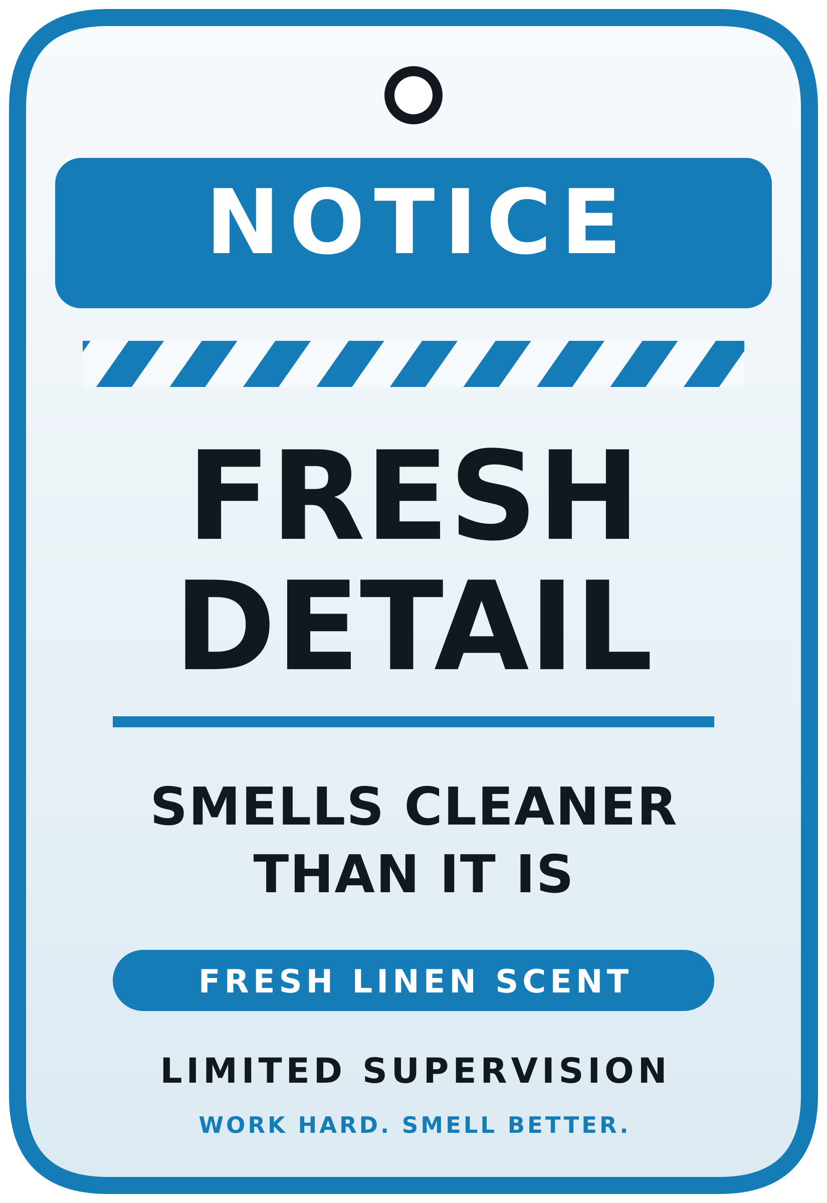 Fresh Detail — Funny Car Air Freshener — included in the Starter Pack; one of each in the 3-pack, two of each in the 6-pack