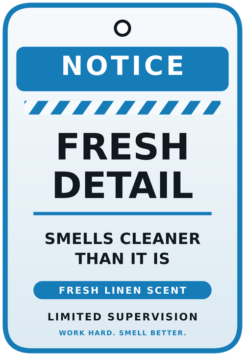 Limited Supervision Fresh Detail funny car air freshener design