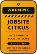 Limited Supervision Jobsite Citrus funny car air freshener design